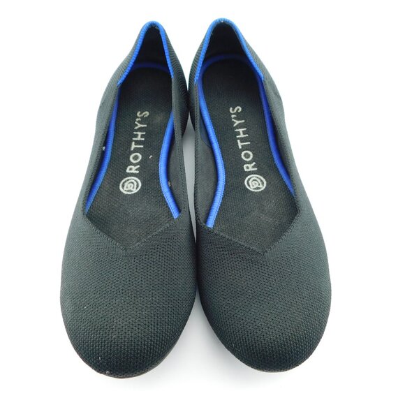ROTHY'S Black Knit Ballet Flats 9 - Picture 2 of 5